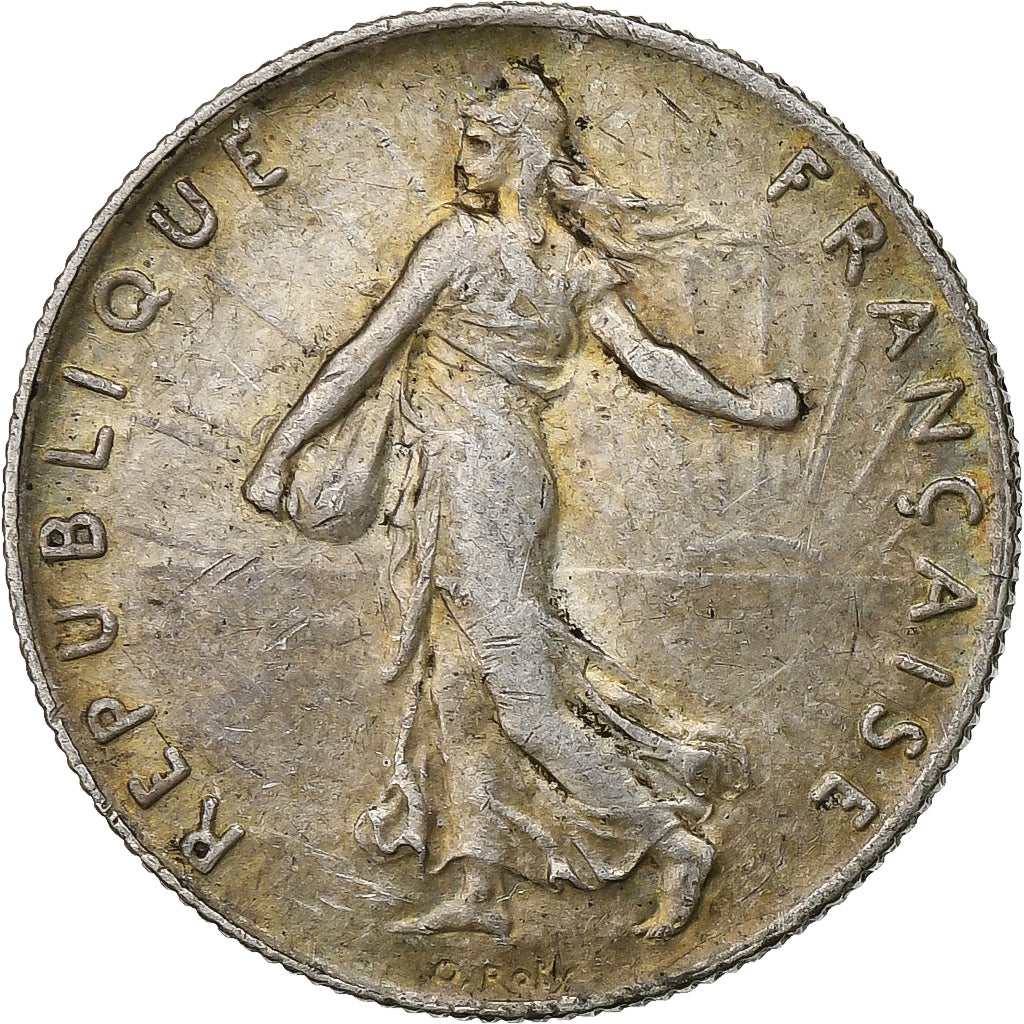 France, Semeuse, 50 Centimes, 1909, Paris, VF(30-35), Silver, KM:854