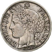 Francia, 5 Francs, Cérès, 1851, Paris, Argento, MB+, Gadoury:719, KM:761.1