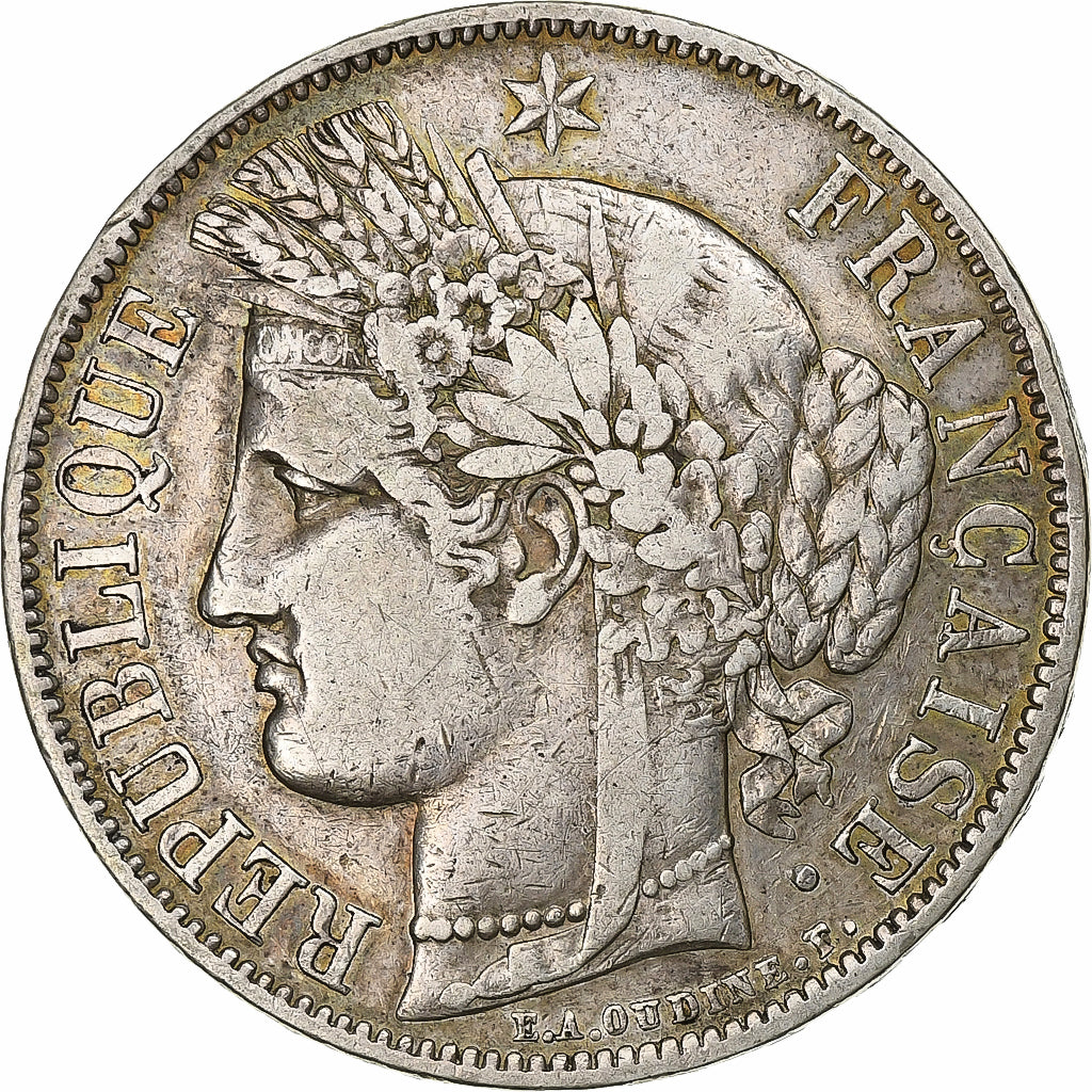 France, 5 Francs, Cérès, 1850, Paris, Argent, TB+, Gadoury:719, KM:761.1