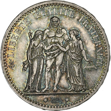 France, Hercule, 5 Francs, 1873, Paris, TTB+, Argent, Gadoury:745a, KM:820.1