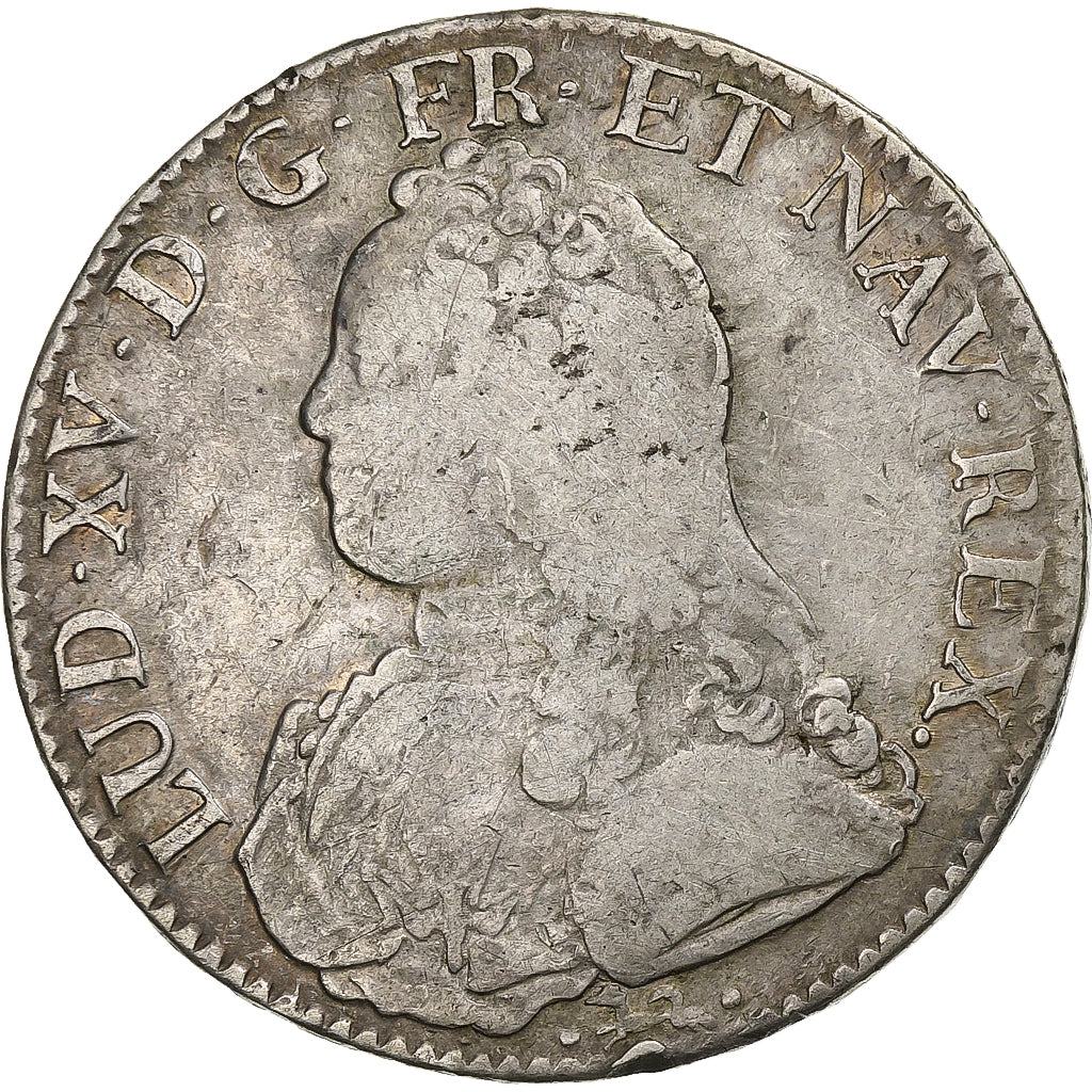 Coin, France, Louis XV, Écu aux branches d'olivier, Ecu, 1736, Bayonne