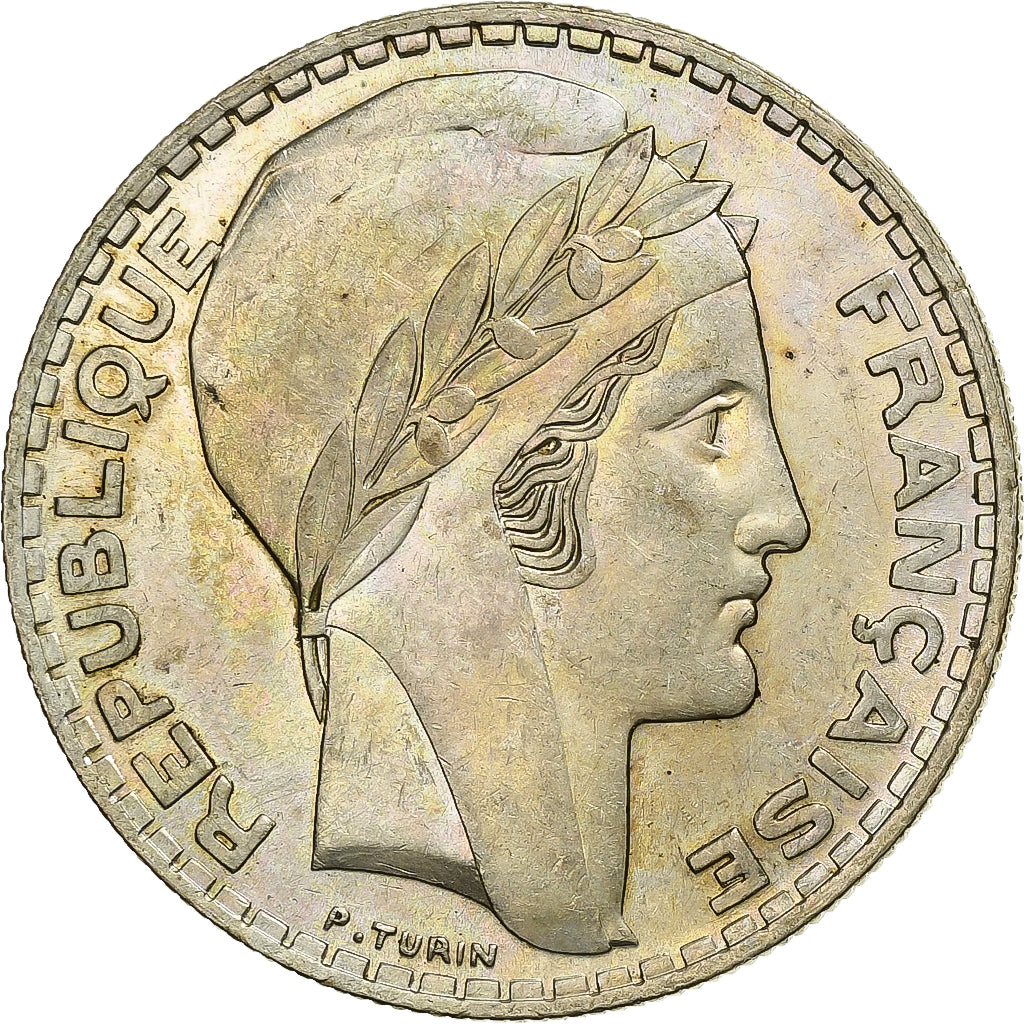 Frankreich, 20 Francs, Turin, 1938, Paris, Silber, SS+, Gadoury:852, KM:879
