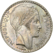 Francia, 20 Francs, Turin, 1937, Paris, Argento, BB+, Gadoury:852, KM:879