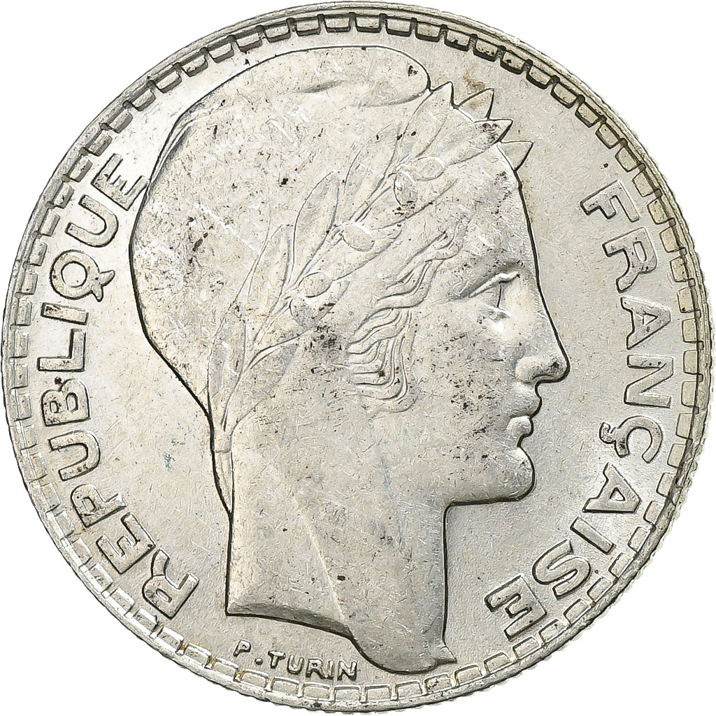 Frankreich, 10 Francs, Turin, 1939, Paris, Silber, VZ, Gadoury:801, KM:878