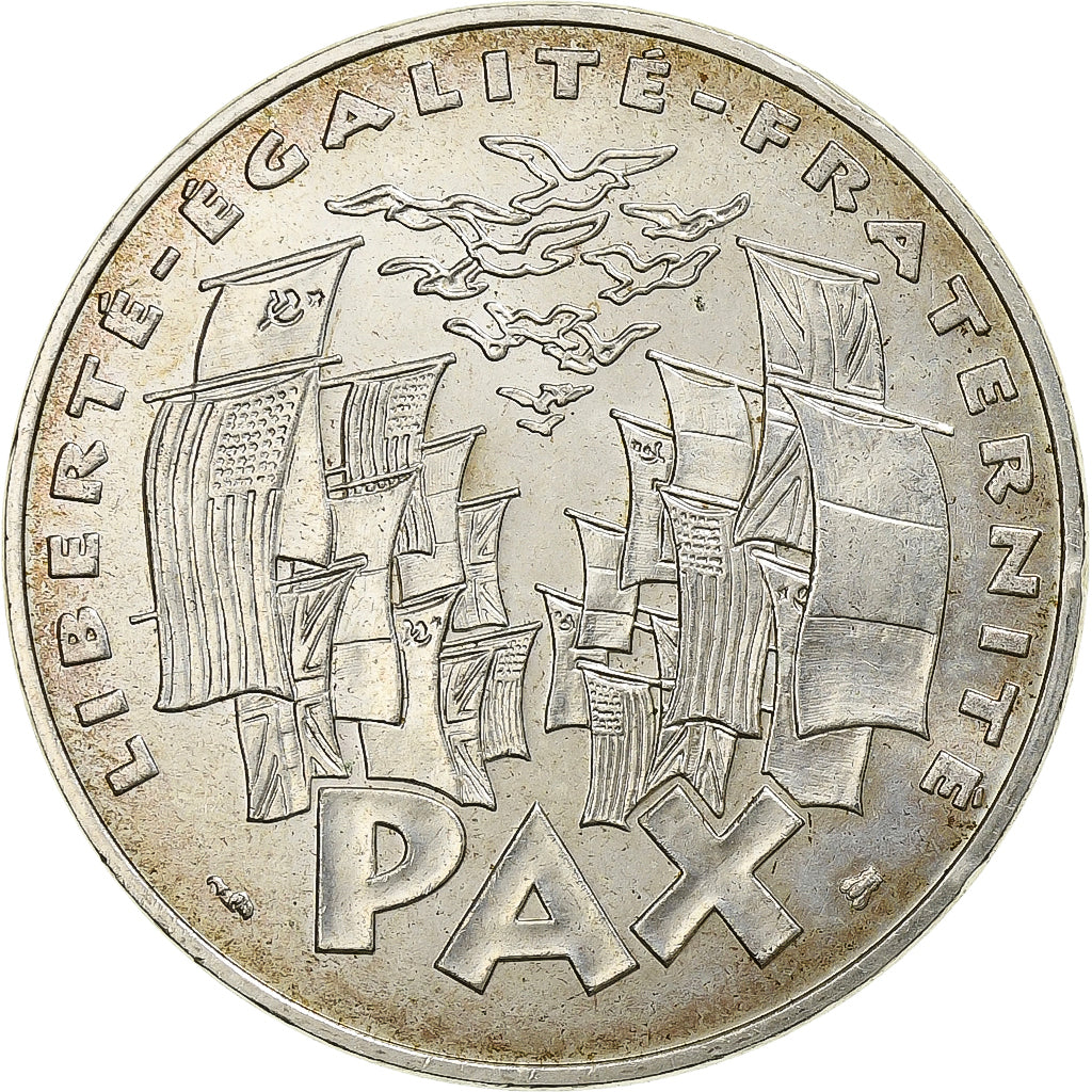 France, 8 mai 1945, 100 Francs, 1995, Paris, AU(50-53), Silver, KM:1116.1