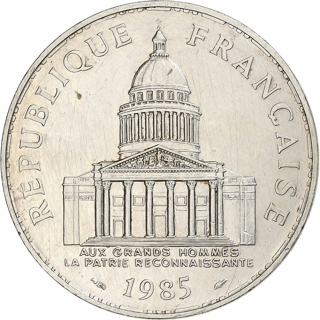 Frankreich, Panthéon, 100 Francs, 1985, Paris, SS+, Silber, KM:951.1