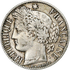 France, Cérès, Franc, 1888, Paris, EF(40-45), Silver, KM:822.1, Gadoury:465a