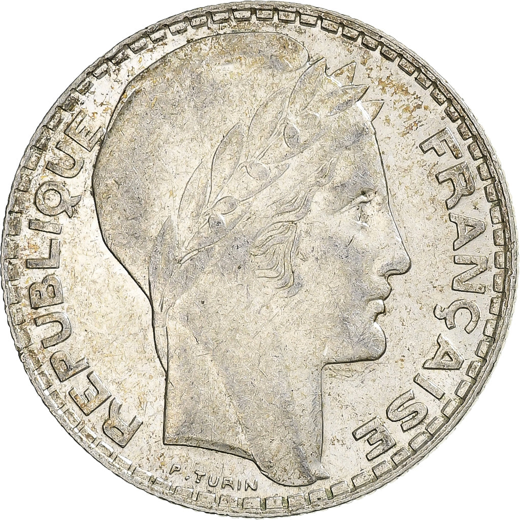 Moneta, Francia, Turin, 10 Francs, 1938, Paris, SPL-, Argento, KM:878