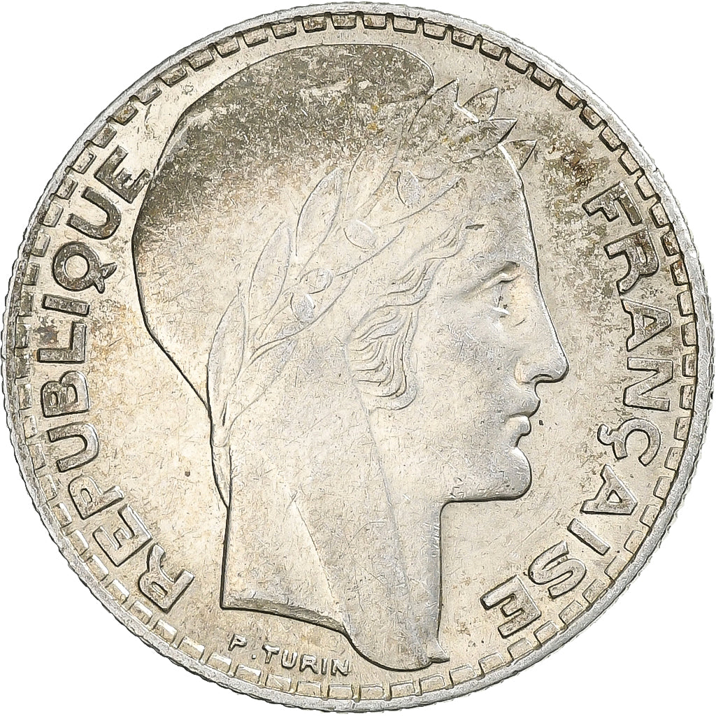Münze, Frankreich, Turin, 10 Francs, 1933, Paris, VZ, Silber, KM:878