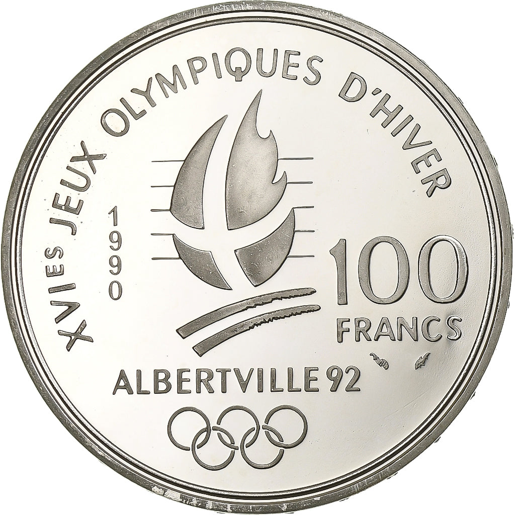 Coin, France, 100 Francs, 1990, MS(65-70), Silver, KM:983