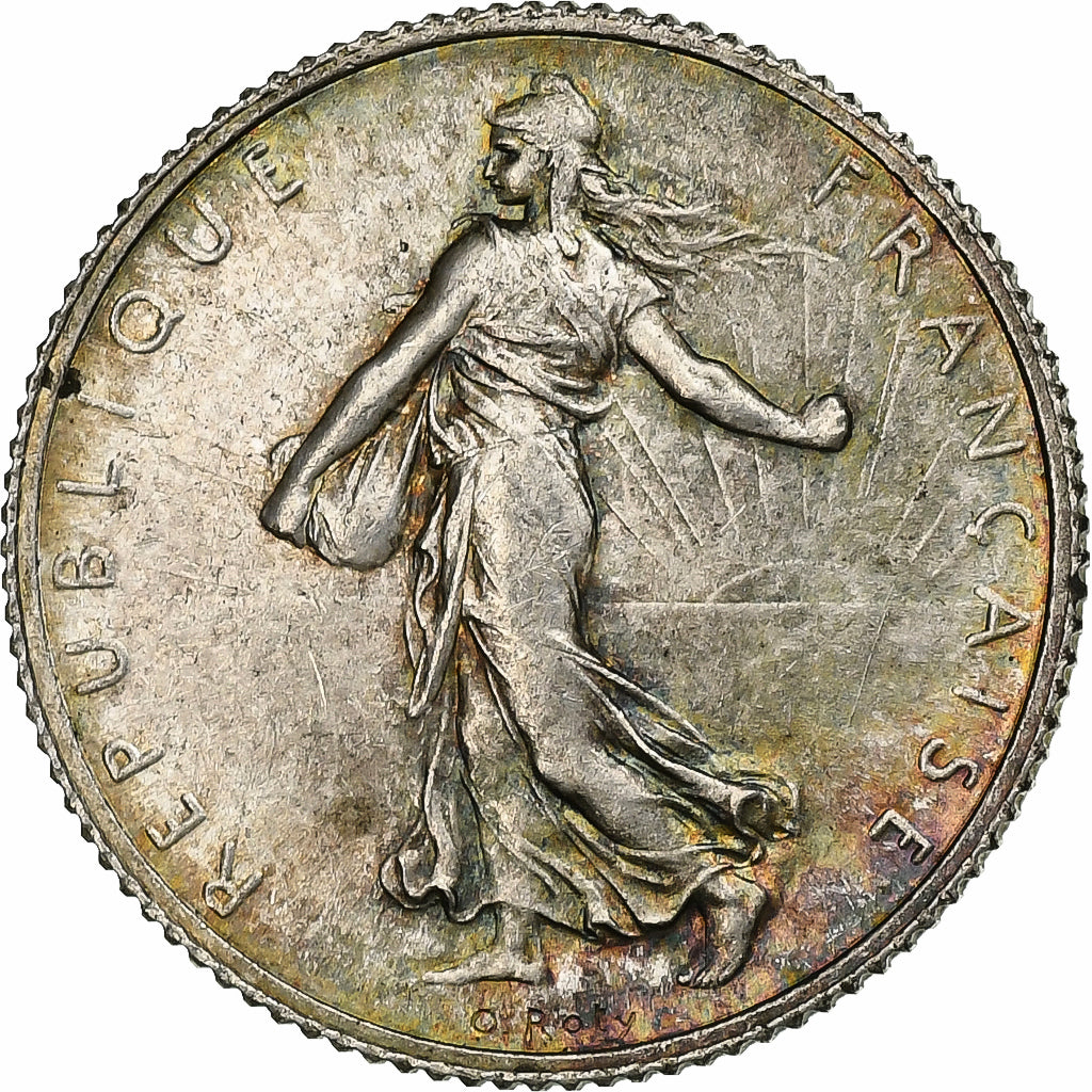 Moneda, Francia, Semeuse, Franc, 1915, Paris, SC, Plata, KM:844.1, Gadoury:467