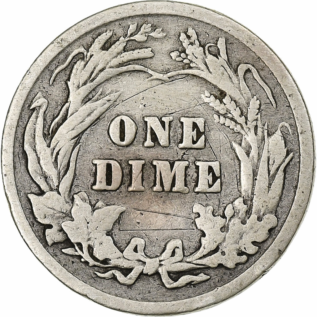 Moeda, Estados Unidos da América, Barber Dime, Dime, 1902, U.S. Mint