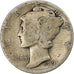 Monnaie, États-Unis, Mercury Dime, Dime, 1919, U.S. Mint, Philadelphie, TB