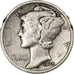 États-Unis, Dime, Mercury Dime, 1935, U.S. Mint, Argent, TB+, KM:140