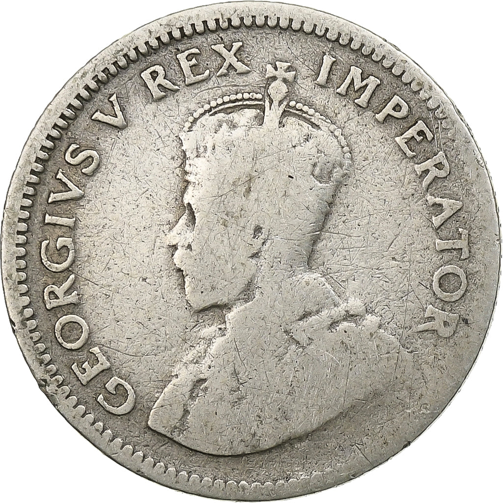 Coin, South Africa, George V, 6 Pence, 1932, F(12-15), Silver, KM:16.2