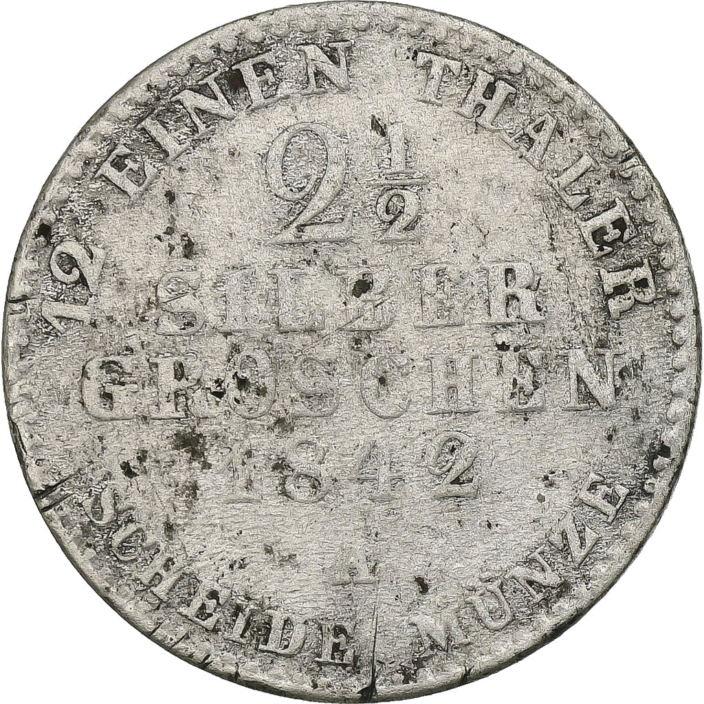 Moneta, Landy niemieckie, PRUSSIA, Friedrich Wilhelm IV, 2-1/2 Silber Groschen