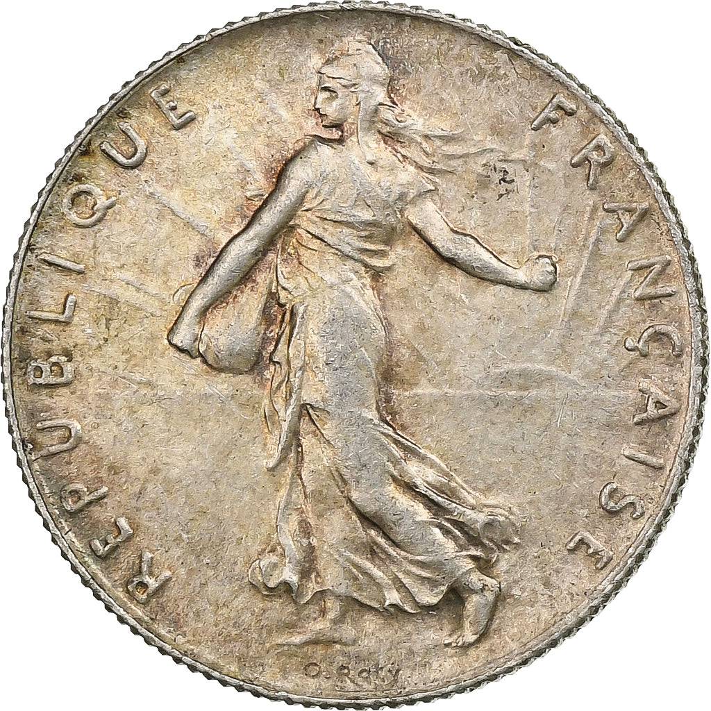 Frankreich, Semeuse, 50 Centimes, 1918, Paris, VZ+, Silber, KM:854, Gadoury:420