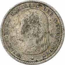 Moneta, Paesi Bassi, Wilhelmina I, 10 Cents, 1895, MB+, Argento, KM:116