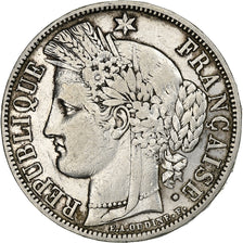 Francia, Cérès, 5 Francs, 1850, Paris, MB+, Argento, KM:761.1, Gadoury:719