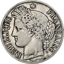 France, Cérès, 5 Francs, 1849, Paris, VF(30-35), Silver, KM:761.1, Gadoury:719