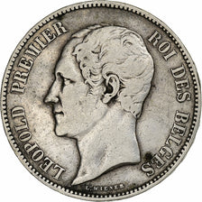 Monnaie, Belgique, Leopold I, 5 Francs, 5 Frank, 1852, TTB, Argent, KM:17