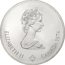 CANADA, 5 Dollars, 1974, Royal Canadian Mint, KM #92, MS(63), Silver, 38, 24.35