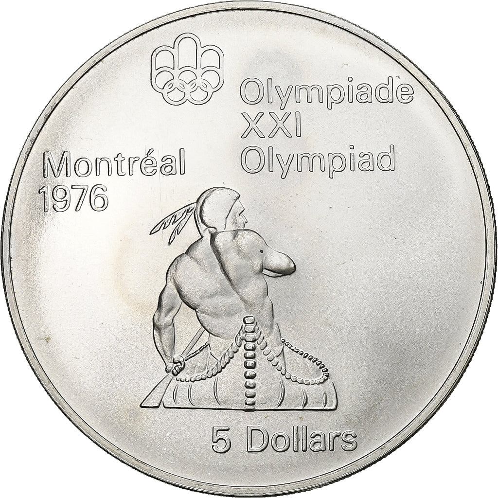 CANADA, 5 Dollars, 1974, Royal Canadian Mint, KM #92, MS(63), Silver, 38, 24.35