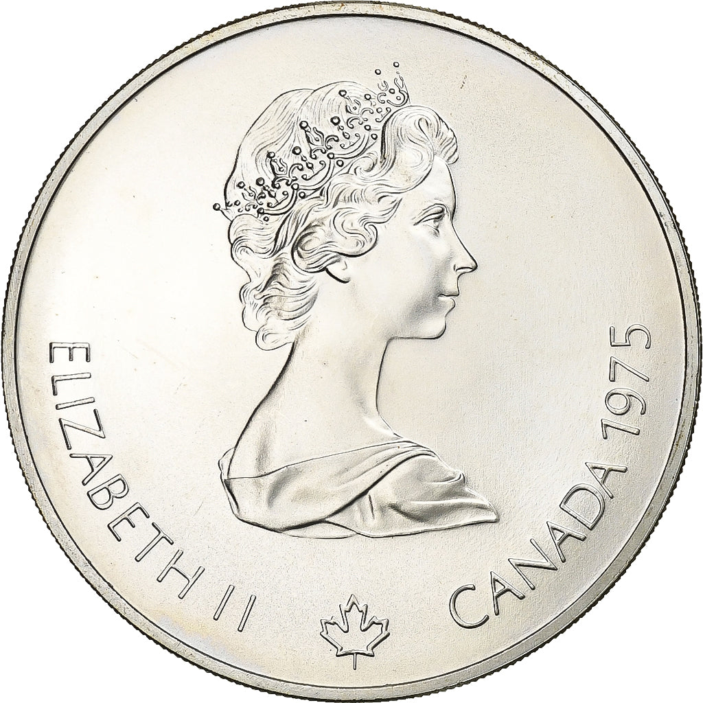 CANADA, 5 Dollars, 1975, Royal Canadian Mint, KM #98, MS(63), Silver, 38, 24.21