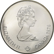 Moneta, Canada, Elizabeth II, Olympic village, 5 Dollars, 1976, FDC, Argento