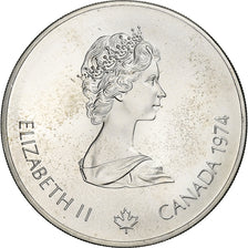 Moneta, Canada, Montréal XXI Olympiade, 5 Dollars, 1974, Ottawa, FDC, Argento