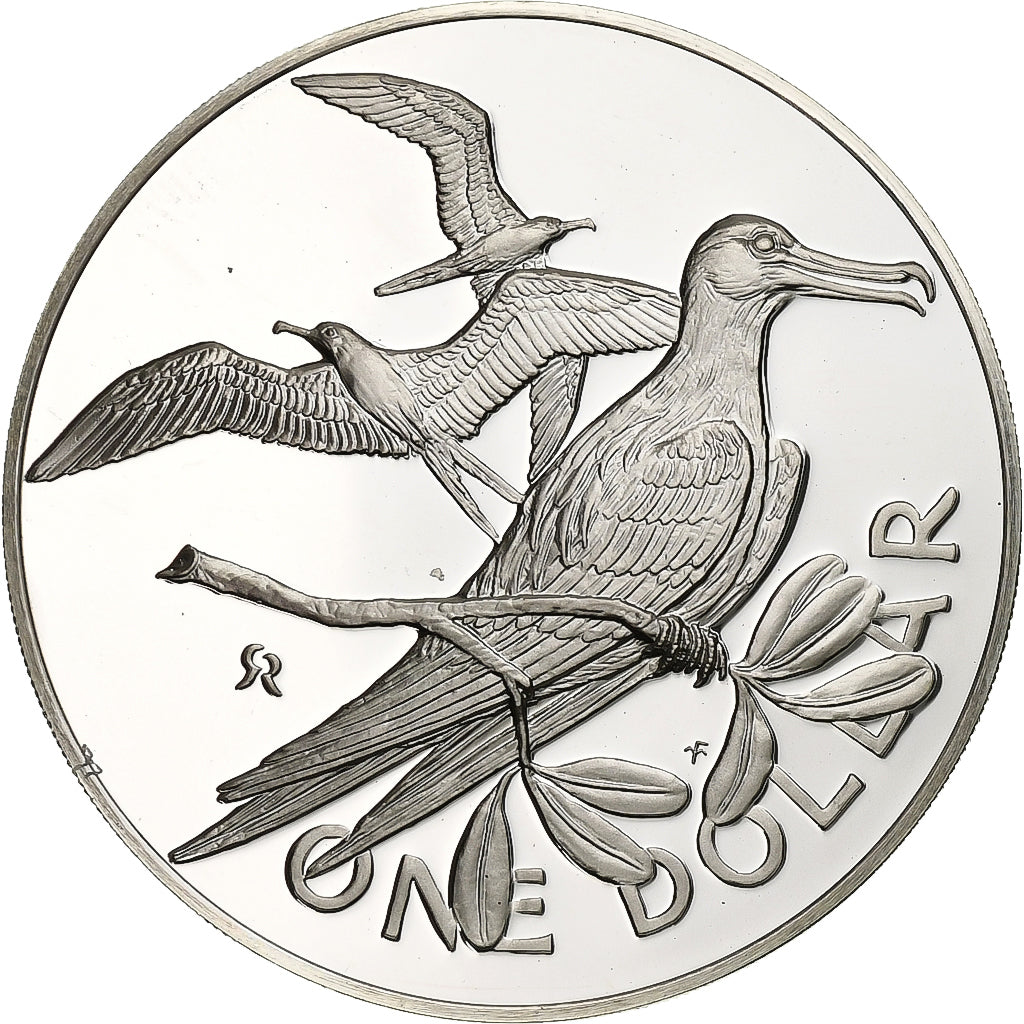 BRITISH VIRGIN ISLANDS, Dollar, 1974, Franklin Mint, KM #6, MS(65-70),...