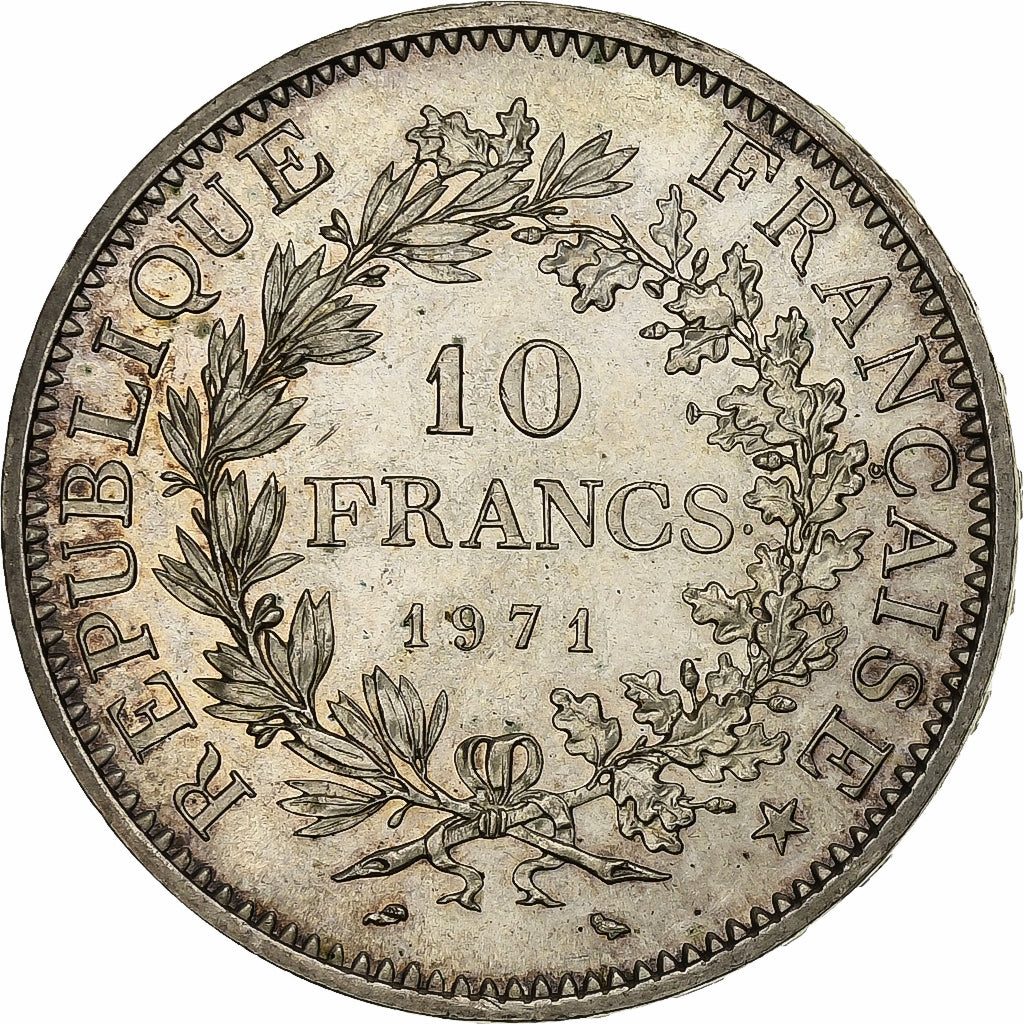 Francia, 10 Francs, Hercule, 1971, Paris, Argento, SPL, KM:932