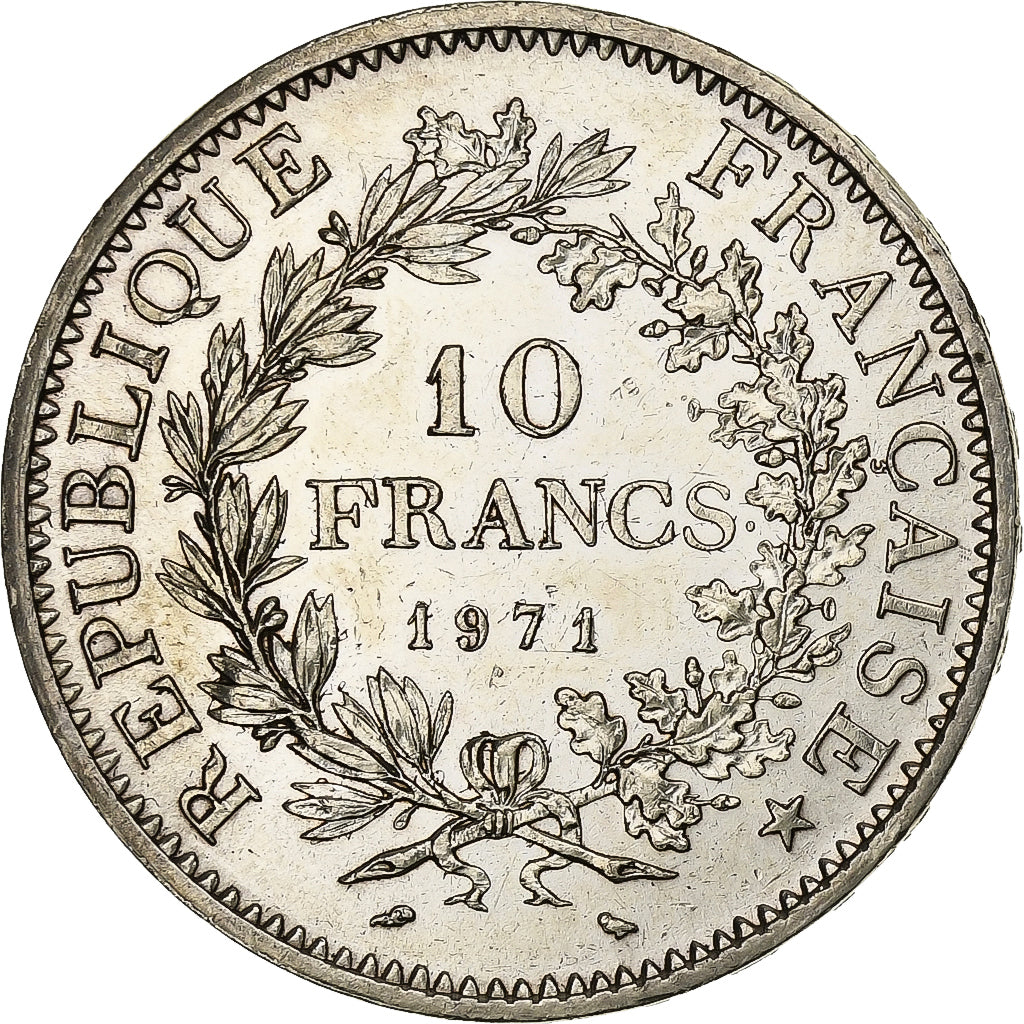 Frankreich, 10 Francs, Hercule, 1971, Paris, Silber, UNZ, KM:932