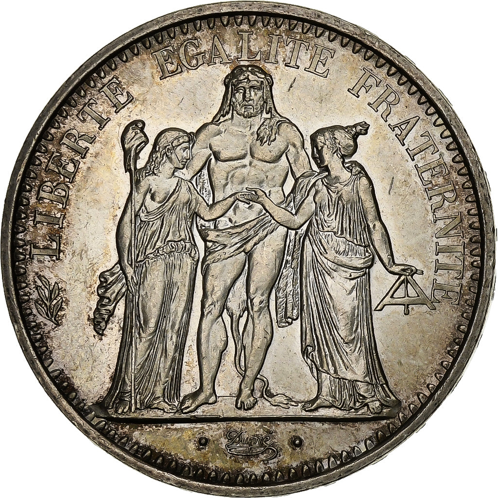 France, 10 Francs, Hercule, 1971, Paris, Silver, MS(63), KM:932