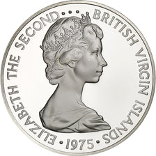 Münze, BRITISH VIRGIN ISLANDS, Elizabeth II, Dollar, 1975, Franklin Mint