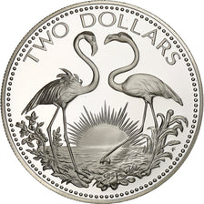 Bahamas, Elizabeth II, 2 Dollars, 1975, Franklin Mint, Proof, Silver, MS(65-70)