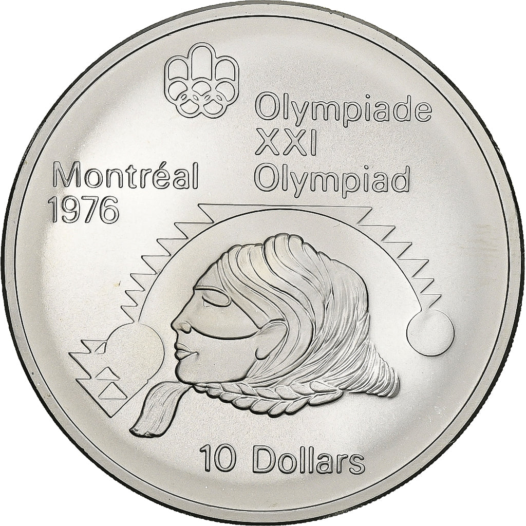 Canada, Elizabeth II, 10 Dollars, 1975, Royal Canadian Mint, Silver, MS67