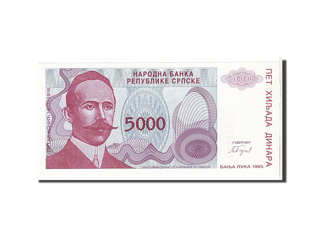 Banknote, Bosnia - Herzegovina, 5000 Dinara, 1993, KM:149a, UNC(63)