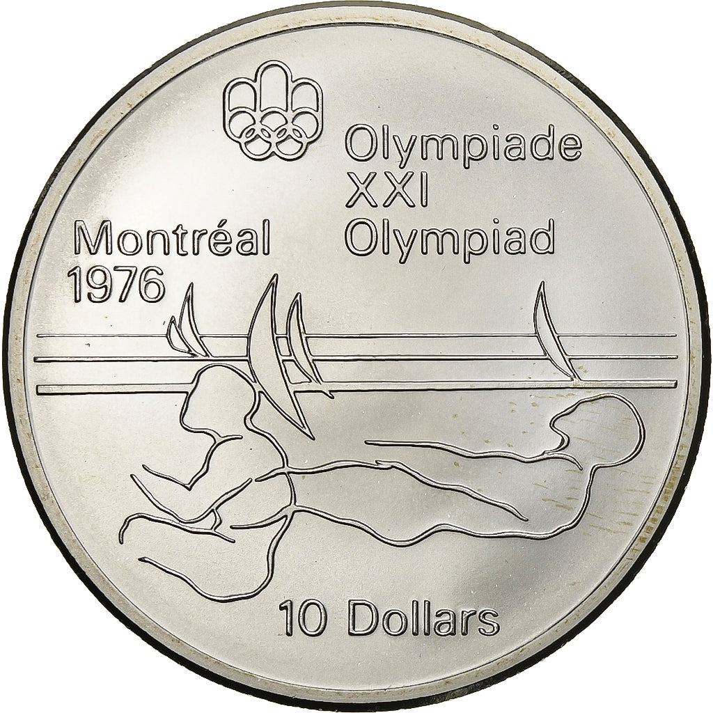 Moneta, Canada, Elizabeth II, 10 Dollars, 1975, Royal Canadian Mint, Ottawa