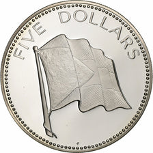 Coin, Bahamas, Elizabeth II, 5 Dollars, 1974, Franklin Mint, U.S.A., Proof