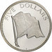 Coin, Bahamas, Elizabeth II, 5 Dollars, 1974, Franklin Mint, U.S.A., Proof