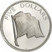 Coin, Bahamas, Elizabeth II, 5 Dollars, 1975, Franklin Mint, U.S.A., Proof