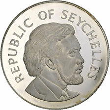Moeda, Seicheles, 25 Rupees, 1977, British Royal Mint, Proof, MS(65-70), Prata