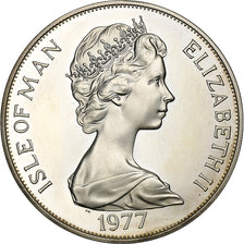 ISLE OF MAN, Crown, 1977, Pobjoy Mint, KM #41a, MS(63), Silver, 38.5, 28.36