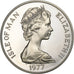 Isola di Man, Elizabeth II, Crown, 1977, SPL, Argento, KM:41a