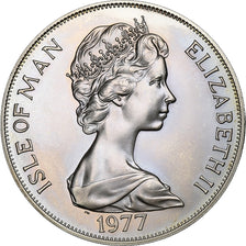 ISLE OF MAN, Crown, 1977, Pobjoy Mint, KM #41a, MS(63), Silver, 38.5, 28.36
