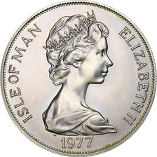 ISLE OF MAN, Crown, 1977, Pobjoy Mint, KM #41a, MS(63), Silver, 38.5, 28.36