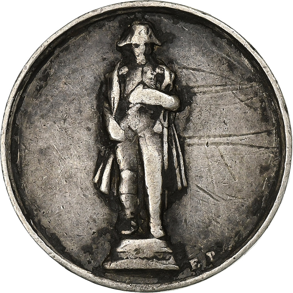 Francja, Token, Restauration de la statue de Napoléon par Louis-Philippe, 1833