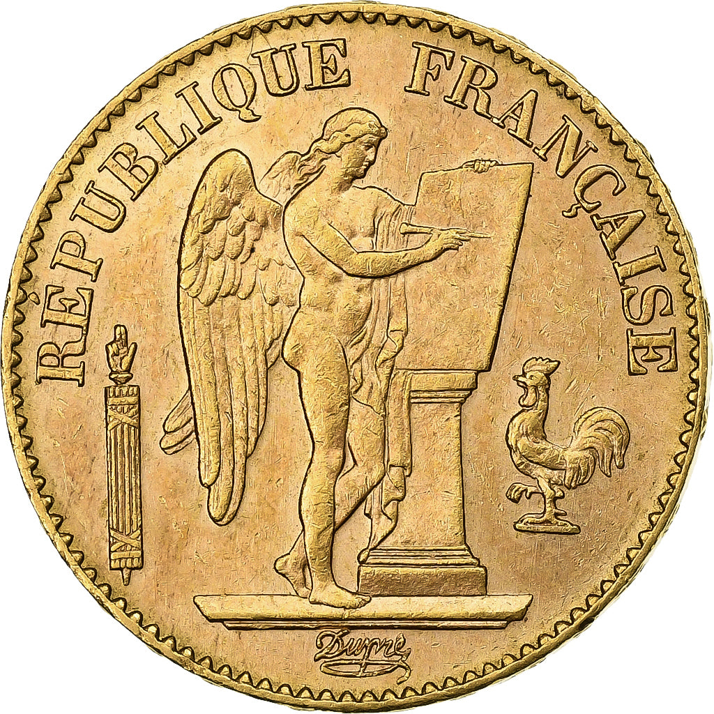 Munten, Frankrijk, Génie, 20 Francs, 1894, Paris, ZF+, Goud, KM:825