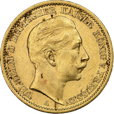 Monnaie, Etats allemands, PRUSSIA, Wilhelm II, 20 Mark, 1908, Berlin, SUP, Or